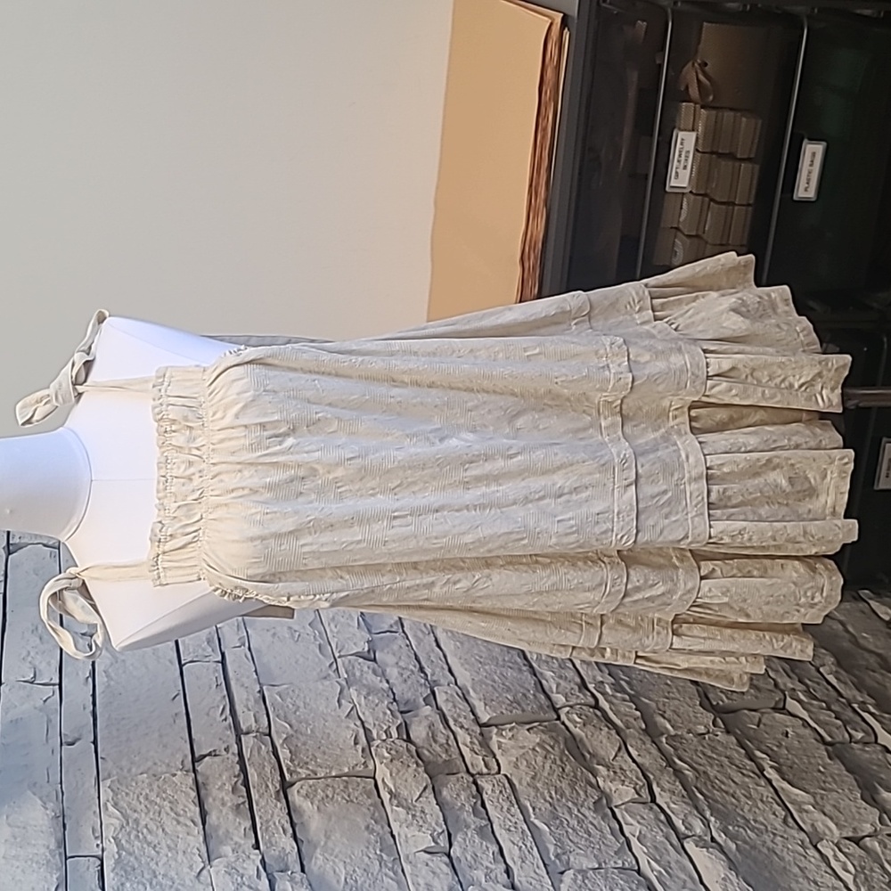 'By together' pale beige Lucy dress